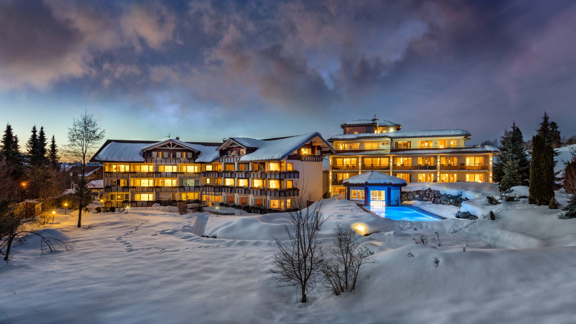 Winter, Außenansicht, Hotel